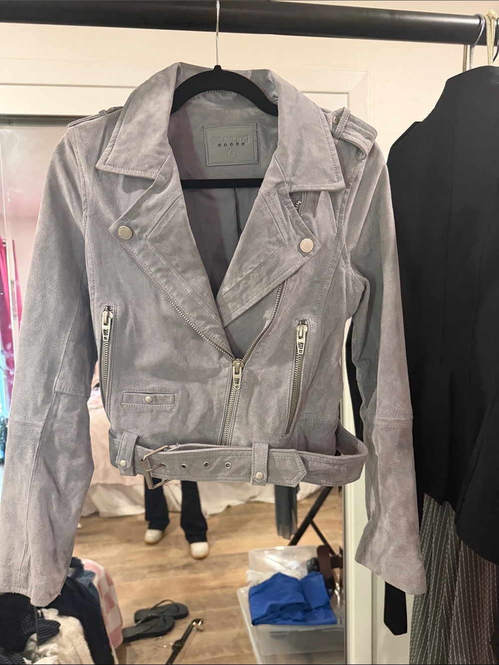 Blank NYC Light Gray Suede Moto Jacket 💕🆕💕